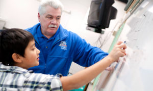 Math Corps Tutor and Student