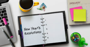 notebook with resolutions