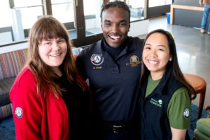 three americorps members