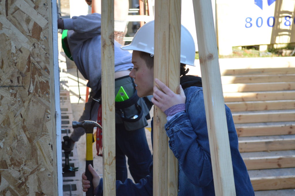 Shannon in Habitat for Humanity